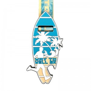 스포츠 데이 메달 기념 메달 스포츠 메달과 달리기를위한 리본