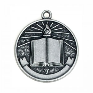 재 처리 할 수 ​​있습니다. 금속 메달 스톡 메달 7/8 인치 골동품 실버 스포츠 메달