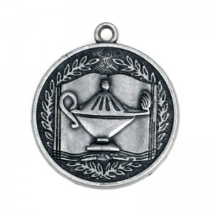 골동품 황동 도금 금속 메달 스톡 메달