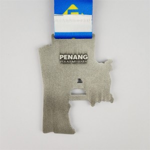 메달리온 저렴한 메달 3D 골드 실버 구리 도금 메달 전국 도시지도 메달