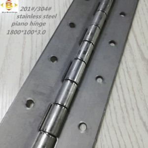 맞춤형 긴 힌지 201#304#두께 3.0 스테인레스 스틸 두꺼운 피아노 힌지 연속 행 캐비닛 피아노 힌지