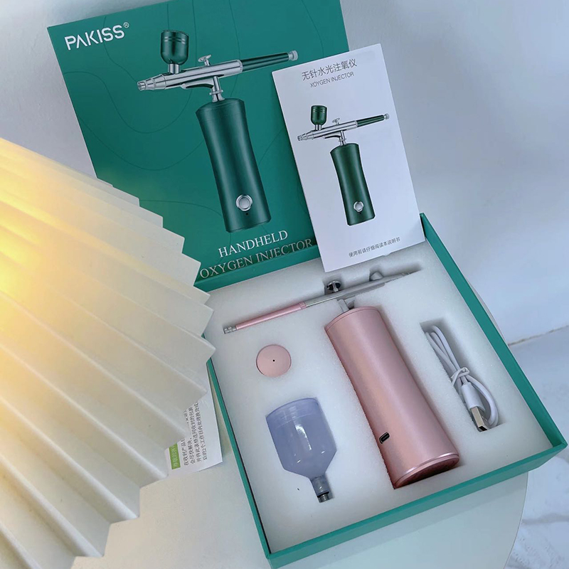 산소 인젝터로 열린 고급 스킨 케어 거부 손 슬래핑 피부 관리 모드