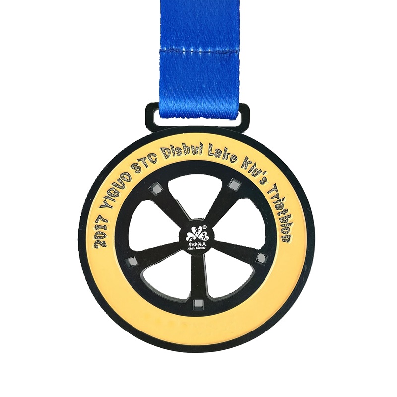 개그 맞춤형 금속 조각 멋진 스포츠 에나멜 메달 트라이 애슬론 메달 3D 회전 메달 마라톤