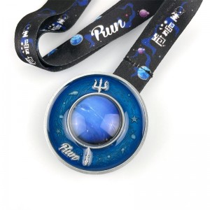 컬러 3D 에나멜 입체 효과 메달 실행 메달 행거