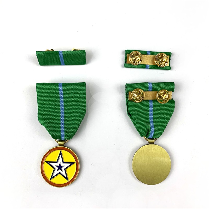 맞춤형 메달 리본 금속 철 십자 군인 명예 기수 전쟁 상 메달 배지