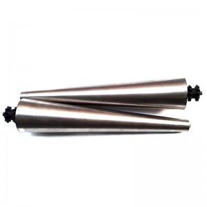 원뿔형 콘 롤러 곡선 롤러 컨베이어 원추형 전기 롤러 PLC 제어 원뿔 슬리브 전기 롤러