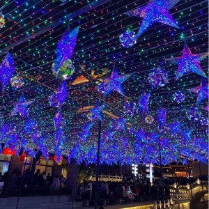 휴가 야외 화환 조명 웨딩 파티 LED 마법 색상 요정 문자열 크리스마스 장식 조명