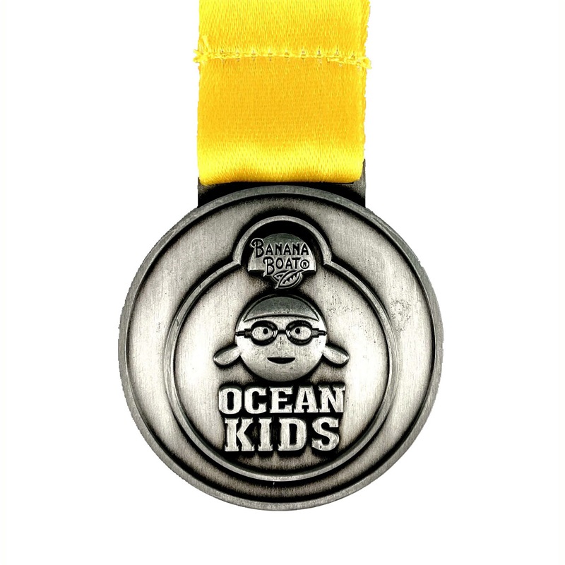 아이들을위한 고품질 맞춤형 금속 스포츠 수영 메달