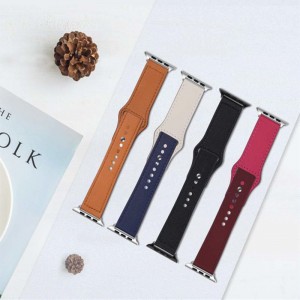 진정한 가죽 스트랩, 통기성 및 내구성이 뛰어나고 세련된 Qianniao 그리드, 작고 신선하고 단색 스트랩 등은 Apple, Samsung, Huawei 및 Xiaomi Watches, 38mm, 40mm에 적합합니다. 42mm