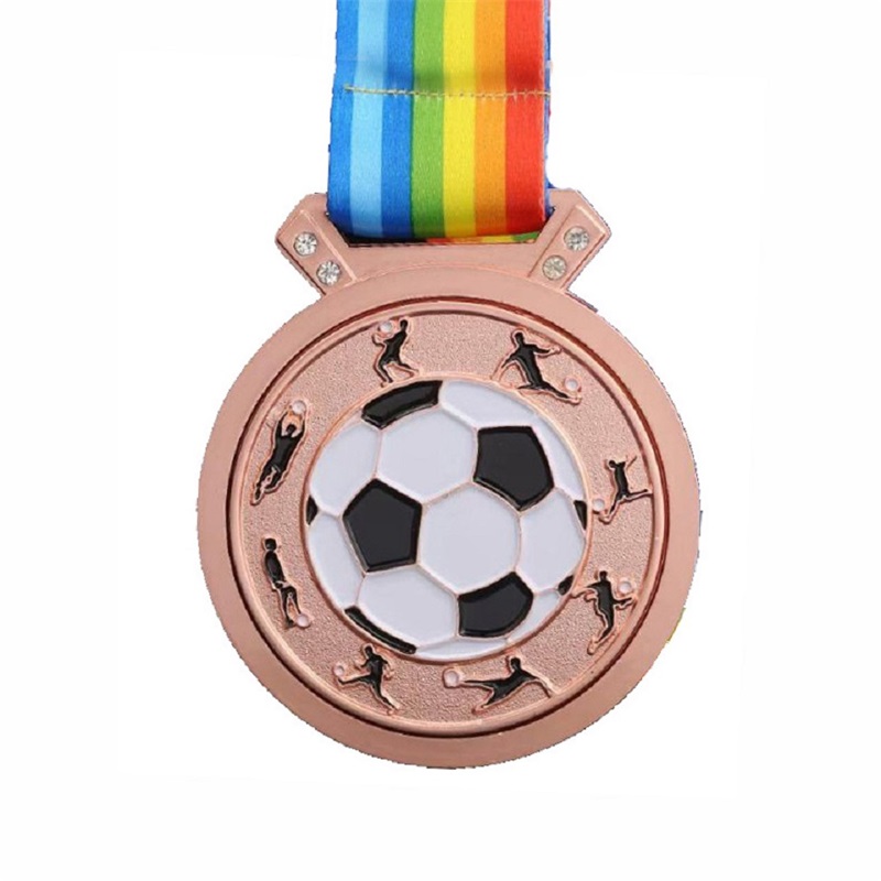 커스텀 풋볼 골드 3d 메달 축구 레이스 달리기 금속 마라톤 스포츠 메달 리본