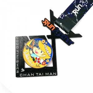 개그 도매 커스텀 로고 디자인 금속 합금 달리기 마라톤 스포츠 명예 메달