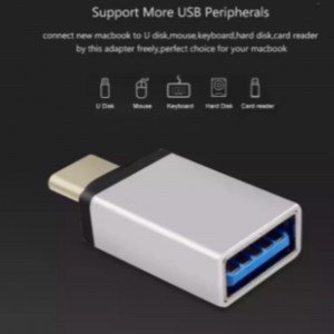 니켈 도금 USB 타입 A 테일 소켓 3-in-1 PC DIY 어댑터.