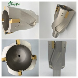 Chuanrun CNC 고속 카바이드 WC 코어 U- 드릴 WCMT 인덱스 용 도구 삽입 용 기계 드릴