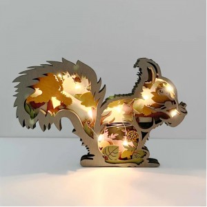 3D 목재 동물 장식품