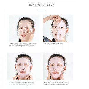 재사용 가능한 실리콘 마스크 마스크 커버 실리콘 스킨 마스크 재사용 보습 페이셜 실리콘 마스크 방지 마스크 마스크 케어 도구