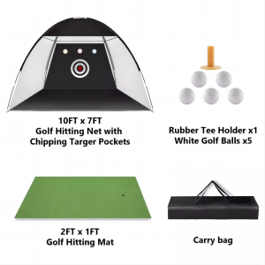 야외 훈련 골프 타격 네트는 매트와 함께 운전하는 연습을합니다