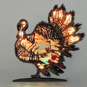 3D 목재 동물 플라밍고 유물