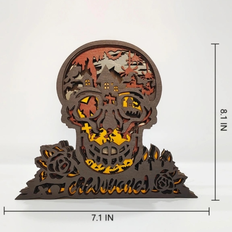 3D 골격 나무 공예 장식