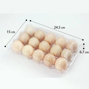 계란 트레이 245*150*67 mm 15 그루브 42 g