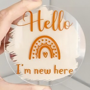 아크릴 레이저 컷 판화 휴가 어린이 \\\\ \'의 이정표 기념 카드