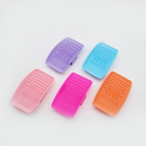 실리콘 메이크업 브러시 청소 매트, 메이크업 브러시 클리너, 휴대용 메이크업 브러시 클리너 패드, 화장품 브러시 세척 도구