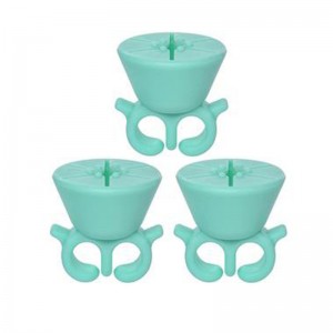 웨어러블 매니큐어 홀더 반지 네일 연마 도구 네일 액세서리 실리콘 네일 병 세트 쉬운 청소