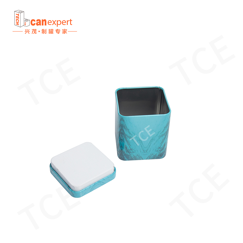 TCE-NEW 디자인 주석 선물 상자 포장 캔 0.28mm 제곱 크래프트 선물 틴 캔