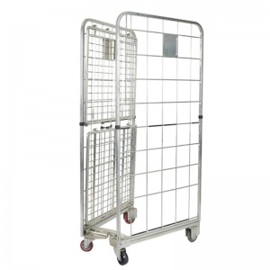 2면 접이식 롤 컨테이너