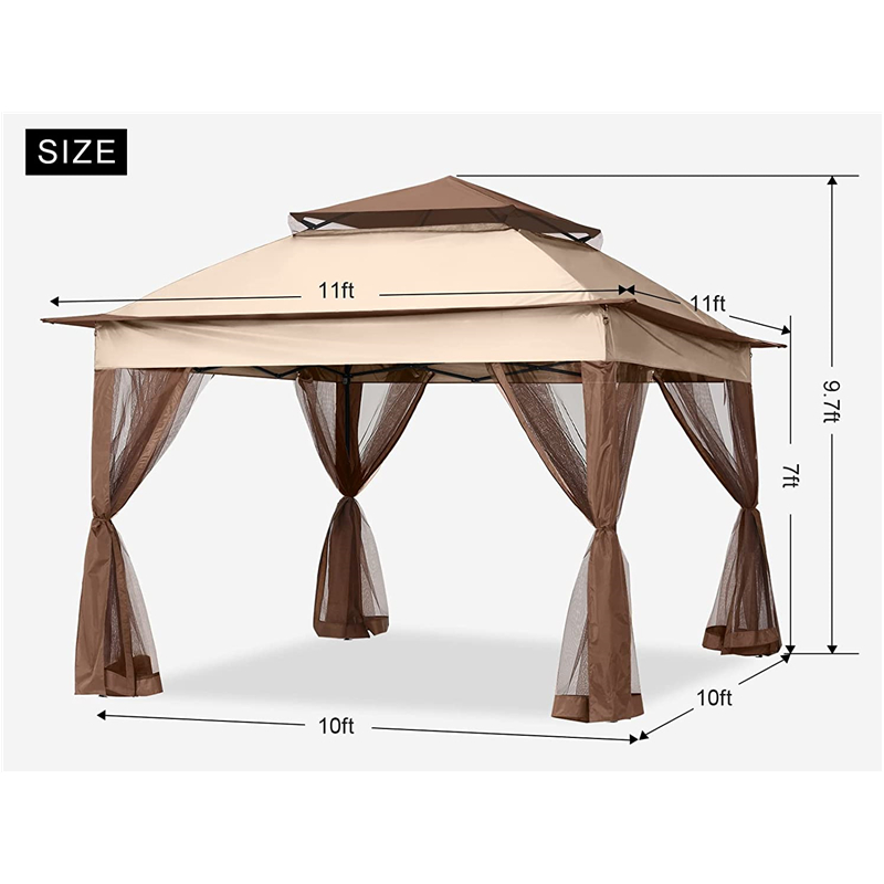 정원 용품 pergola 알루미늄 야외 전망대 야외 활동 모기 그물과 함께 사용