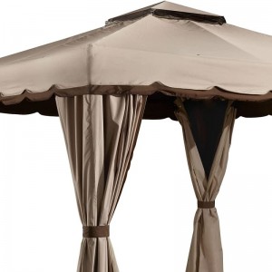 10 피트 x 12 피트 전망대 야외 활동 모기장, 초콜릿