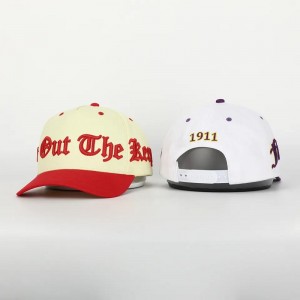 맞춤형 고품질 5 패널 곡선 챙면면 야구 모자, 3D 자수 퍼프 로고 구조 아빠 모자