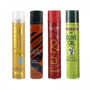 강력한 지속적인 고정 관념, 신선하고 끈적하지 않은 하루 종일 머리 반짝이는 스프레이