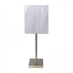 간단한 스타일 브러시 니켈 마무리 나이트 스탠드 테이블 램프 on/off 로커 스위치