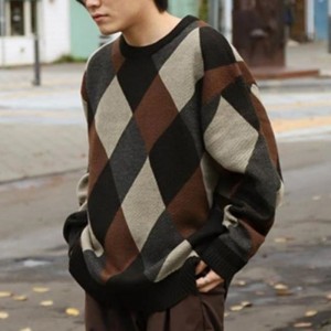 남성용 기본 남성 둥근 목 패션 니트 스웨터 판매