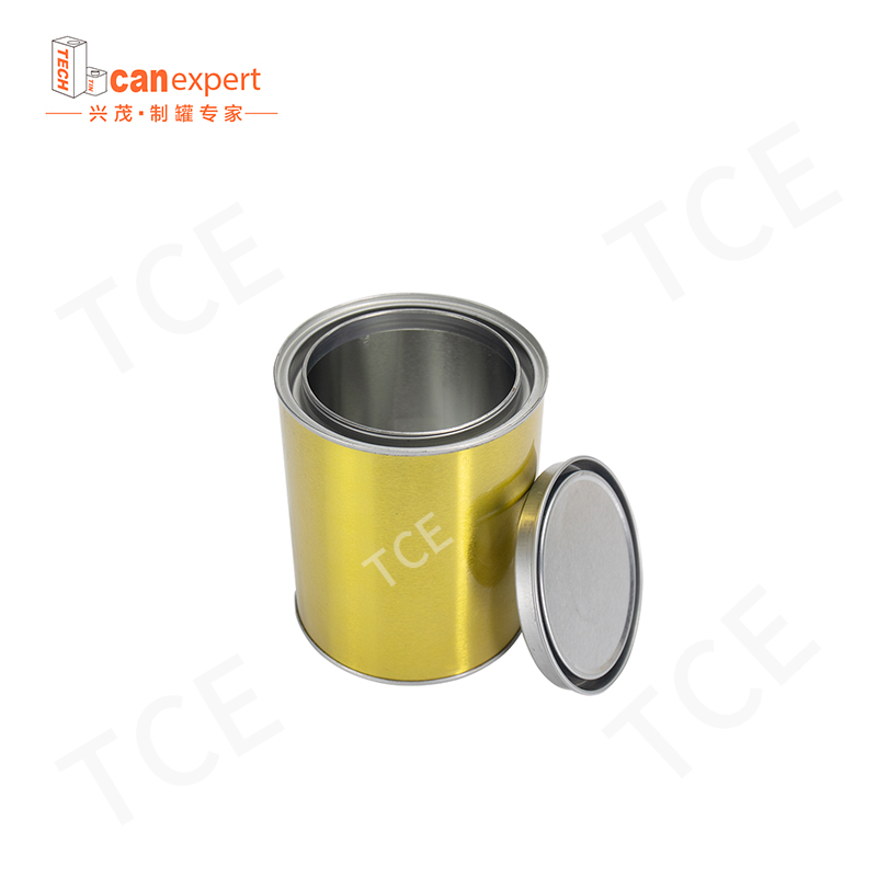 1 리터 금속 사각형 둥근 주석 뚜껑이있는 페인트 바디 용접 빈 페인트 버킷 1l/gallon 공장 투명 페인트 캔