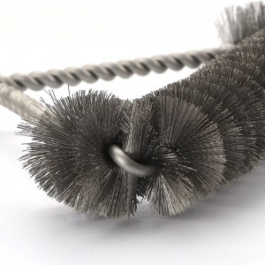 피자 오븐 바베큐 그릴 스테인리스 스틸 브러시 스테인레스 스틸 강모가 플라스틱 손잡이가있는 강모