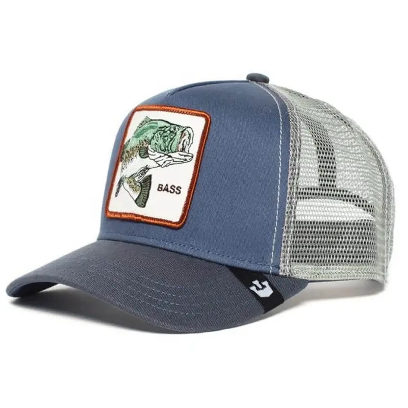 2023 새로운 도착 패션 자수 애니메이션 야구 모자 메쉬 폼 모자 트럭 운전사 모자 캡 커스텀 로고