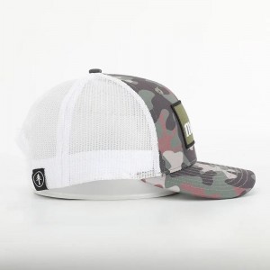 2023 새로운 도착 아이 사이즈 트럭 운전사 모자 6 태그 패치 트럭 운전사 캡 맞춤형 트럭 운전사 모자와 패널 로고