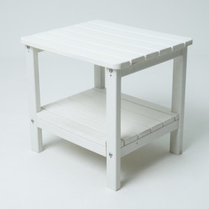 흰색 색상의 실외 사이드 테이블