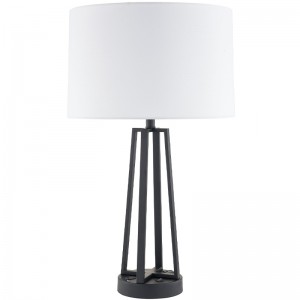 /off 로커 스위치, 편리한 콘센트 및 호텔 객실의 USB 충전 포트가있는 다크 브론즈 나이트 즈 라이트