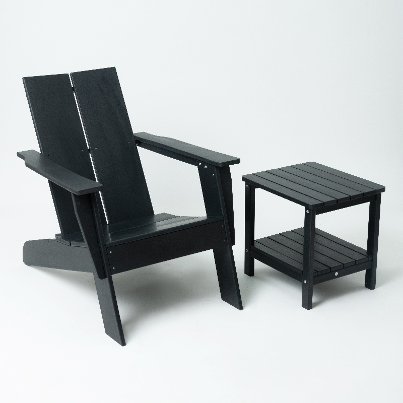 중국에서 만든 사전 조립 플라스틱 안뜰 의자