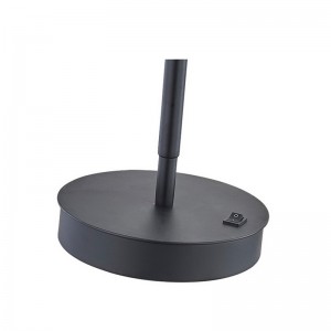 매리트 조절 가능한 LED 데스크 램프 무광택 블랙 마감과 호텔 객실의/off 로커 스위치