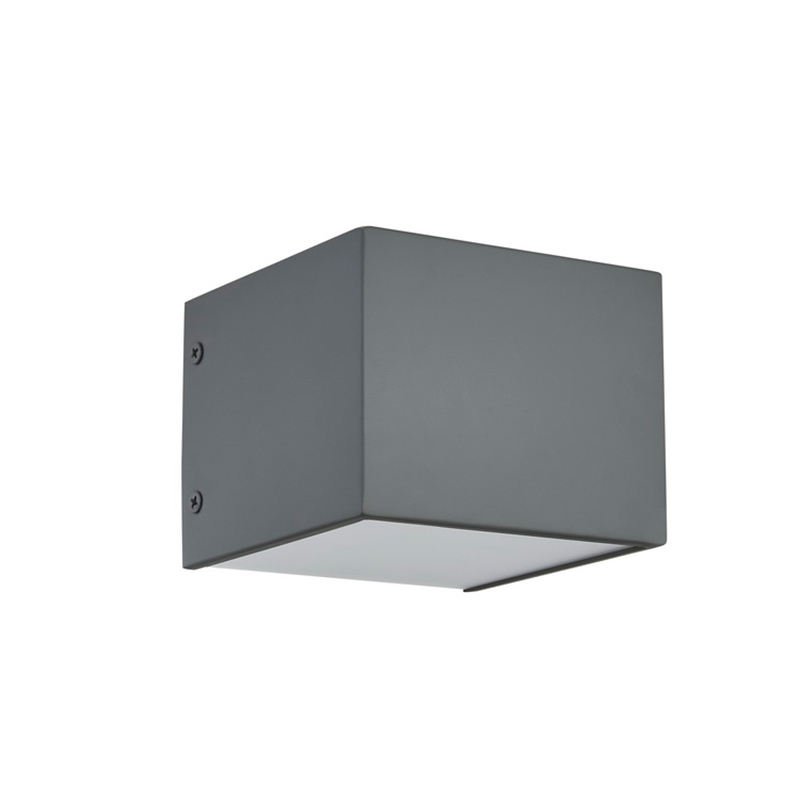 호텔의 평평한 회색 마감 및 통합 된 LED가있는 호스 피탈 리티 호텔 벽 램프 전형적인 객실