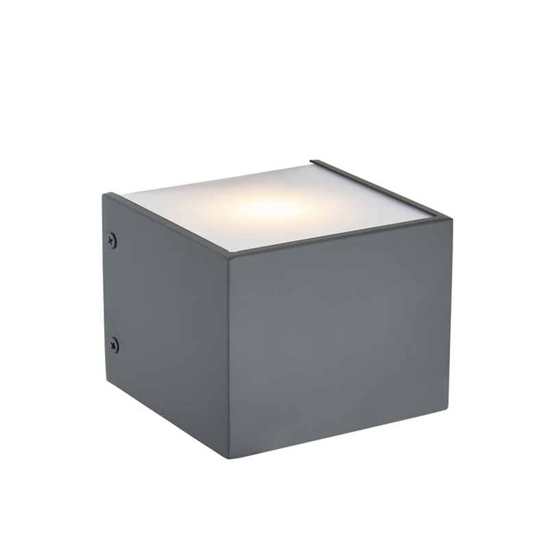 호텔의 평평한 회색 마감 및 통합 된 LED가있는 호스 피탈 리티 호텔 벽 램프 전형적인 객실