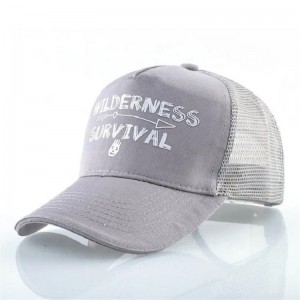 맞춤형 인쇄 노란색면 스웨이드 자수 구조화 된 6 패널 메쉬 캡 야구 모자 트럭 운전사 모자