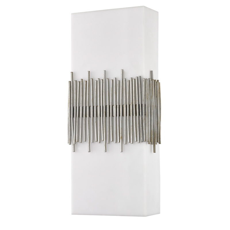 호스 피탈 리티 호텔 벽 스콘 앤티크 실리버 마감재와 직사각형 아크릴 쉐이드 호텔 전형적인 객실