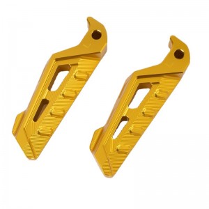 CNC 수정 부품 오토바이 후면 발 뒤쪽 발 회전 페달 대형 오토바이 액세서리 부품 처리 커스터마이징