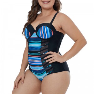 스트라이프 스티칭은 얇은 수영복처럼 보입니다