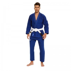 2023 제조업체 프로모션 고품질 내구성 통기성 직물 BJJ Kimono, 파키스탄 BJJ GI in Bright Blue