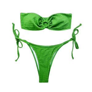 타이 튜브 상단 링 수영복